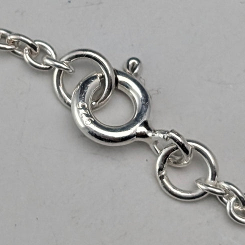 1977 British pure silver jubilee ingot pendant, 32g, with pure silver necklace, AJCo